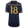 Camisolas Real Madrid Tchouameni 18 Criança 2º Equipamento Alternativa 2023-24 Manga Curta